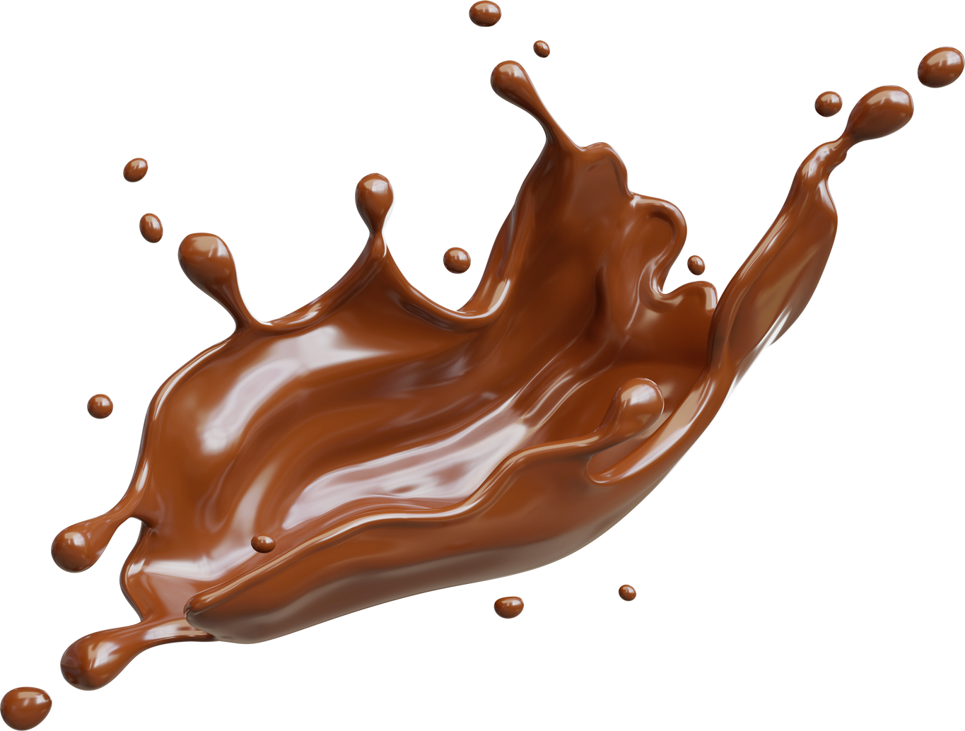 Chocolate Splashing isolated